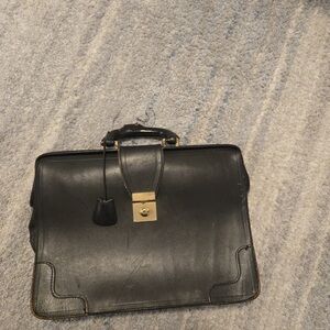 PEAL & CO. for BROOKS BROTHERS Bridle Leather Briefcase / Lawyer Bag - ENGLAND